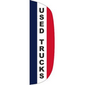 "USED TRUCKS" 3' x 10' Stationary Message Flutter Flag
